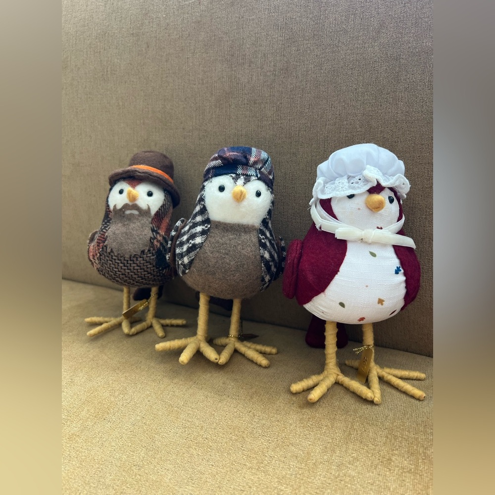 2017 Target Fabric Thanksgiving Birds - Hazel, Baker, and Copper